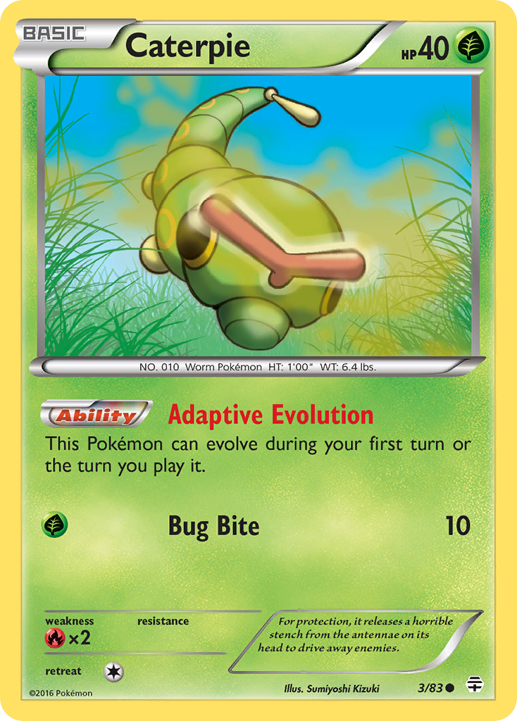 Caterpie (3/83) [XY: Generations] | Mindsight Gaming