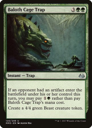 Baloth Cage Trap [Modern Masters 2017] | Mindsight Gaming