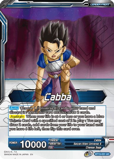 Cabba // SS Cabba, Proud Volley (BT15-031) [Saiyan Showdown Prerelease Promos] | Mindsight Gaming