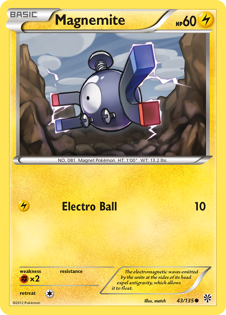 Magnemite (43/135) [Black & White: Plasma Storm] | Mindsight Gaming