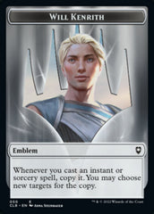 Will Kenrith Emblem // Copy Double-sided Token [Commander Legends: Battle for Baldur's Gate Tokens] | Mindsight Gaming