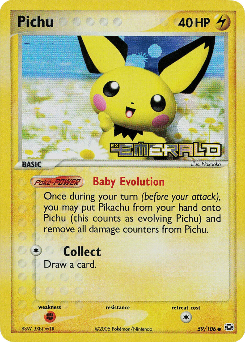 Pichu (59/106) (Stamped) [EX: Emerald] | Mindsight Gaming