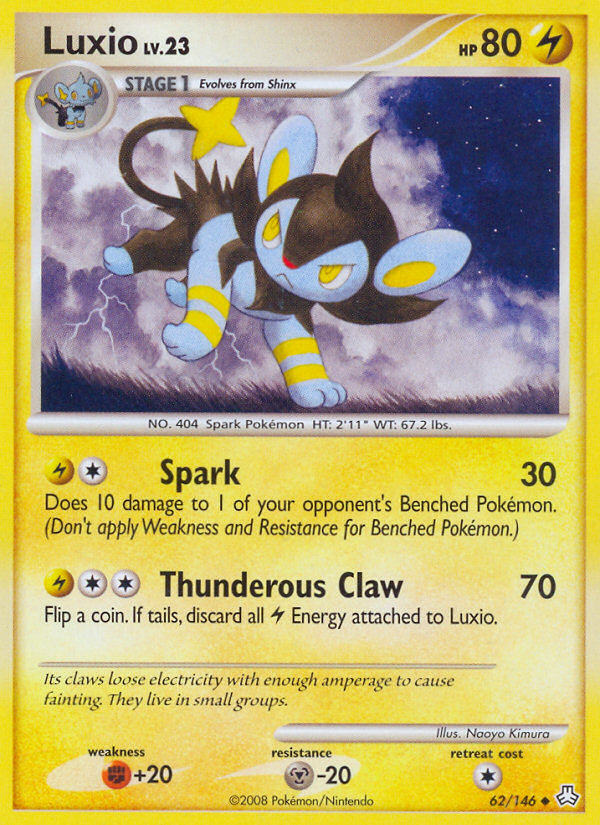 Luxio (62/146) [Diamond & Pearl: Legends Awakened] | Mindsight Gaming