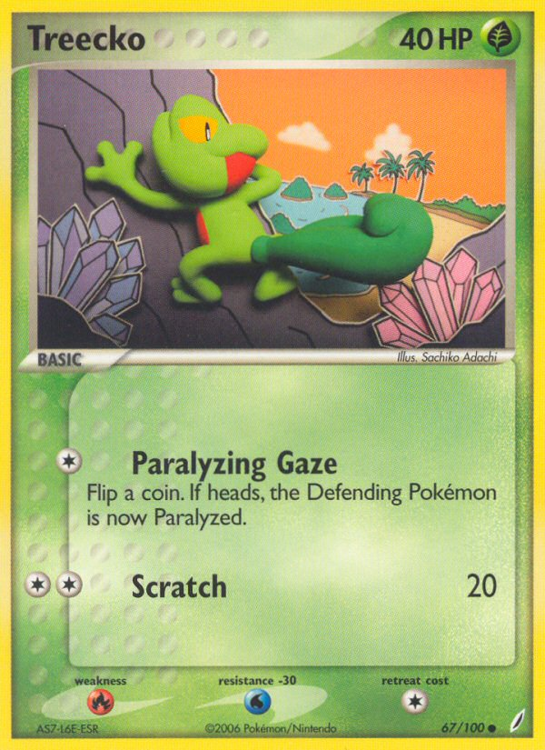 Treecko (67/100) [EX: Crystal Guardians] | Mindsight Gaming