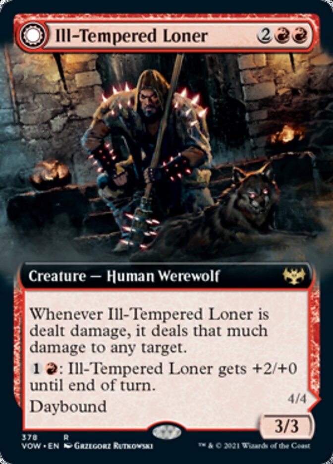 Ill-Tempered Loner // Howlpack Avenger (Extended) [Innistrad: Crimson Vow] | Mindsight Gaming