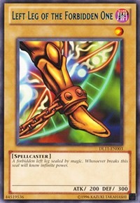 Left Leg of the Forbidden One (Blue) [DL11-EN003] Rare | Mindsight Gaming