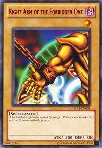 Right Arm of the Forbidden One (Red) [DL11-EN004] Rare | Mindsight Gaming