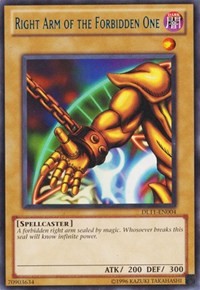 Right Arm of the Forbidden One (Blue) [DL11-EN004] Rare | Mindsight Gaming