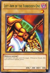 Left Arm of the Forbidden One (Green) [DL11-EN005] Rare | Mindsight Gaming