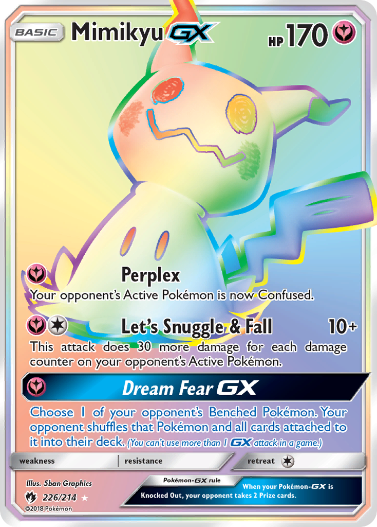 Mimikyu GX (226/214) [Sun & Moon: Lost Thunder] | Mindsight Gaming