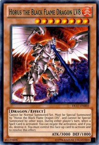 Horus the Black Flame Dragon LV8 (Green) [DL17-EN002] Rare | Mindsight Gaming