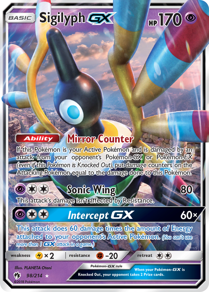 Sigilyph GX (98/214) [Sun & Moon: Lost Thunder] | Mindsight Gaming