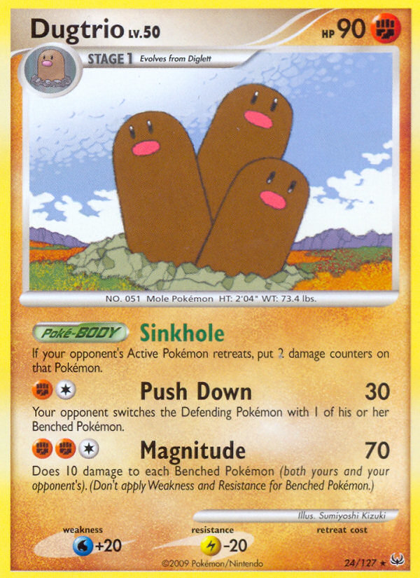 Dugtrio (24/127) [Platinum: Base Set] | Mindsight Gaming