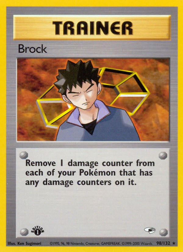 Brock (98/132) [Gym Heroes 1st Edition] | Mindsight Gaming