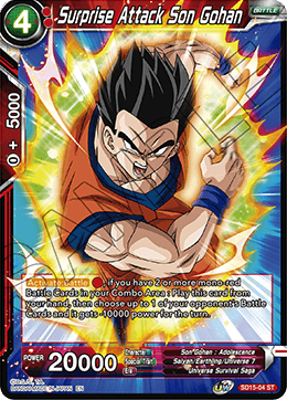 Surprise Attack Son Gohan (Starter Deck - Pride of the Saiyans) (SD15-04) [Cross Spirits] | Mindsight Gaming