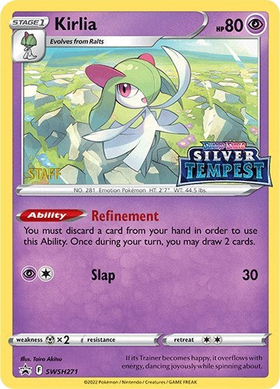 Kirlia (SWSH271) (Prerelease) (Staff) [Sword & Shield: Black Star Promos] | Mindsight Gaming