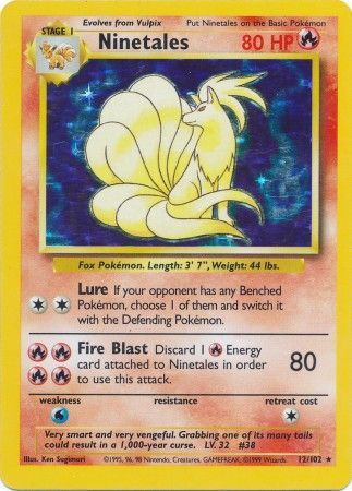 Ninetales (12/102) [Base Set Unlimited] | Mindsight Gaming