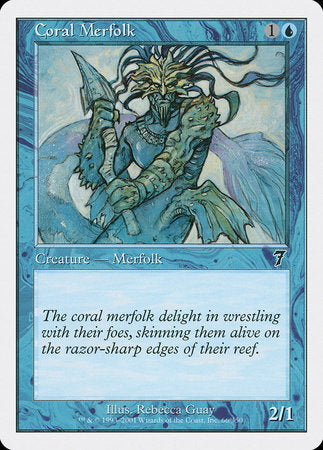 Coral Merfolk [Seventh Edition] | Mindsight Gaming