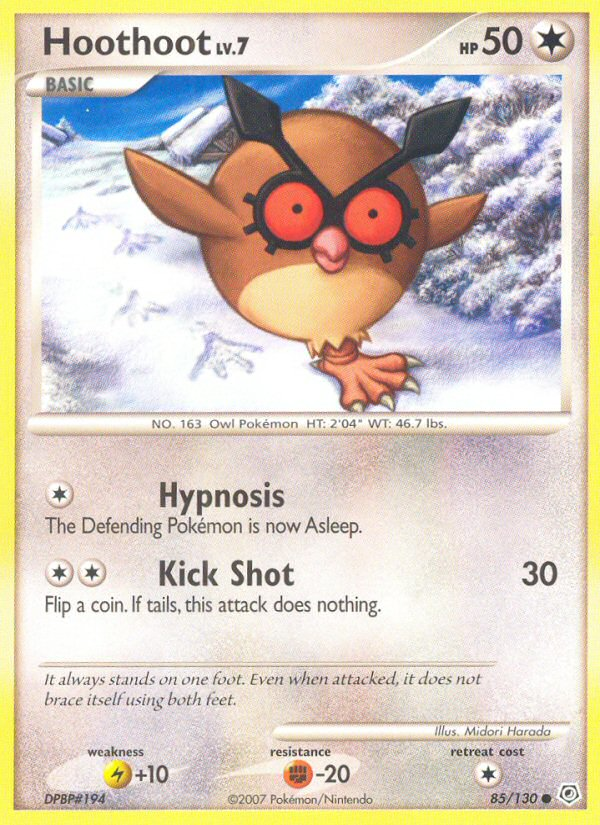 Hoothoot (85/130) [Diamond & Pearl: Base Set] | Mindsight Gaming