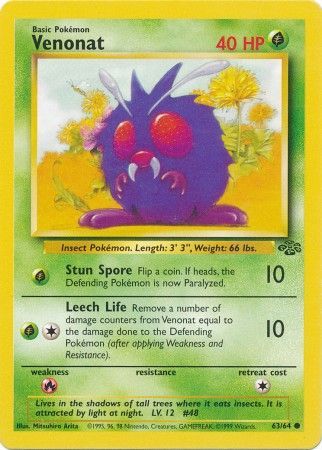 Venonat (63/64) [Jungle Unlimited] | Mindsight Gaming