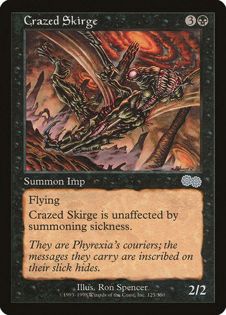 Crazed Skirge [Urza's Saga] | Mindsight Gaming