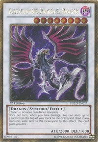 Blackfeather Darkrage Dragon [PGLD-EN017] Gold Secret Rare | Mindsight Gaming