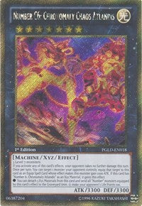 Number C6: Chronomaly Chaos Atlandis [PGLD-EN018] Gold Secret Rare | Mindsight Gaming