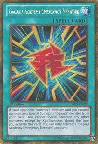 Gagaga Academy Emergency Network [PGLD-EN028] Gold Secret Rare | Mindsight Gaming