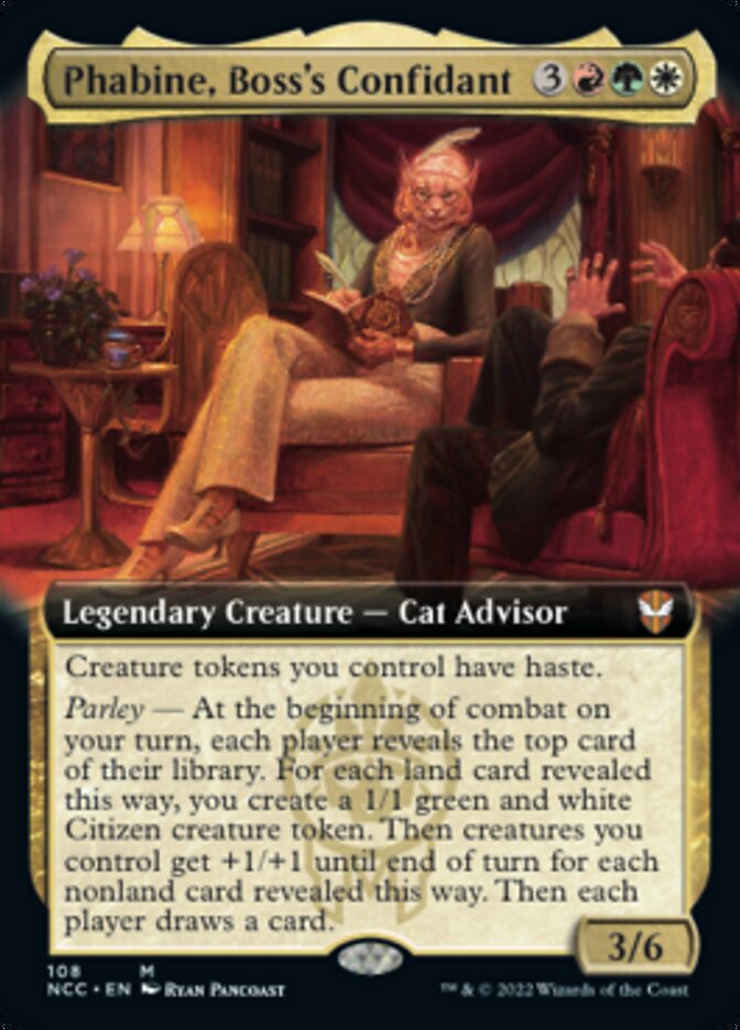 Phabine, Boss's Confidant (Extended Art) [Streets of New Capenna Commander] | Mindsight Gaming