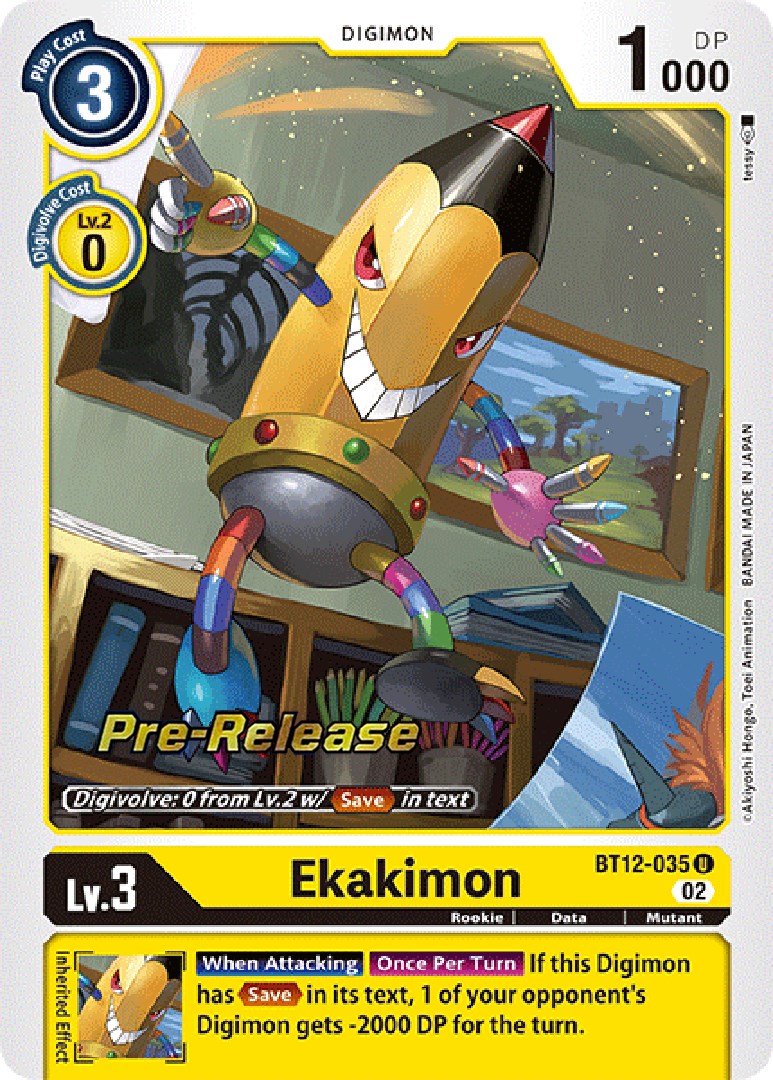 Ekakimon [BT12-035] [Across Time Pre-Release Cards] | Mindsight Gaming