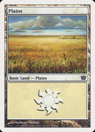 Plains (332) [Ninth Edition] | Mindsight Gaming