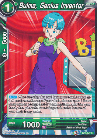 Bulma, Genius Inventor (DB1-047) [Dragon Brawl] | Mindsight Gaming