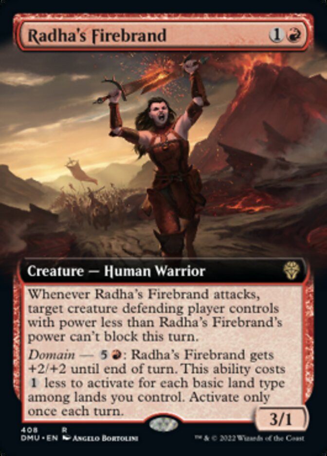 Radha's Firebrand (Extended Art) [Dominaria United] | Mindsight Gaming