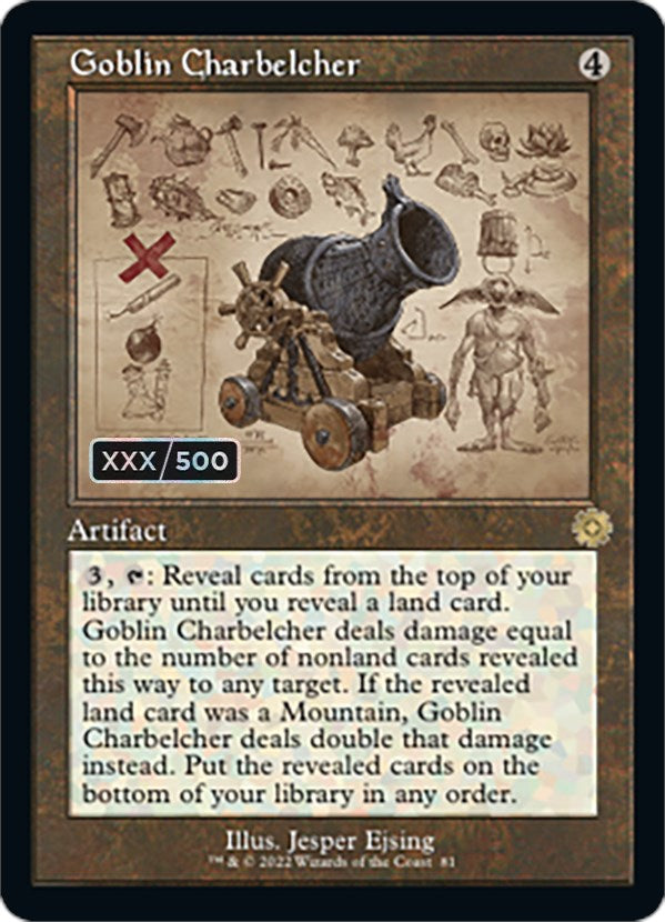 Goblin Charbelcher (Retro Schematic) (Serial Numbered) [The Brothers' War Retro Artifacts] | Mindsight Gaming