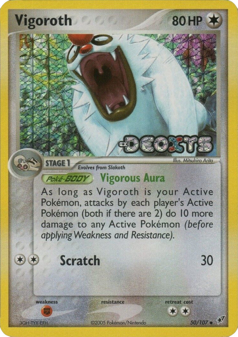 Vigoroth (50/107) (Stamped) [EX: Deoxys] | Mindsight Gaming