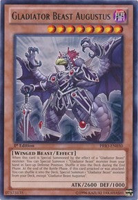 Gladiator Beast Augustus [PRIO-EN030] Rare | Mindsight Gaming