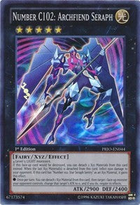 Number C102: Archfiend Seraph [PRIO-EN044] Super Rare | Mindsight Gaming