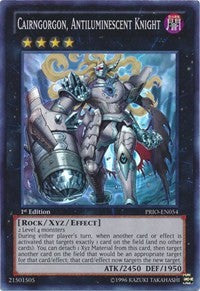 Cairngorgon, Antiluminescent Knight [PRIO-EN054] Super Rare | Mindsight Gaming