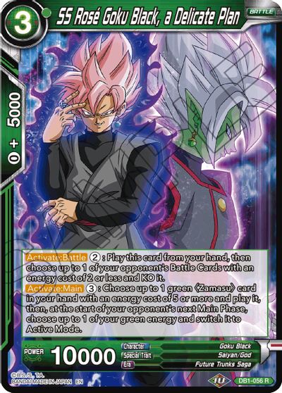 SS Rose Goku Black, a Delicate Plan (Reprint) (DB1-056) [Battle Evolution Booster] | Mindsight Gaming