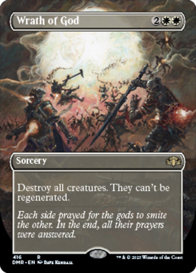 Wrath of God (Borderless Alternate Art) [Dominaria Remastered] | Mindsight Gaming