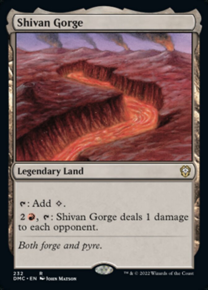 Shivan Gorge [Dominaria United Commander] | Mindsight Gaming