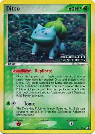 Ditto (36/113) (Stamped) [EX: Delta Species] | Mindsight Gaming