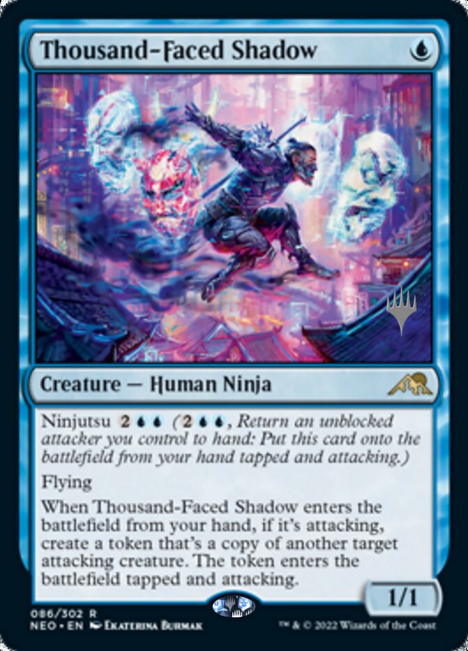 Thousand-Faced Shadow (Promo Pack) [Kamigawa: Neon Dynasty Promos] | Mindsight Gaming