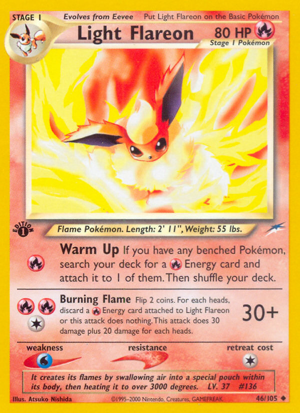 Light Flareon (46/105) [Neo Destiny 1st Edition] | Mindsight Gaming