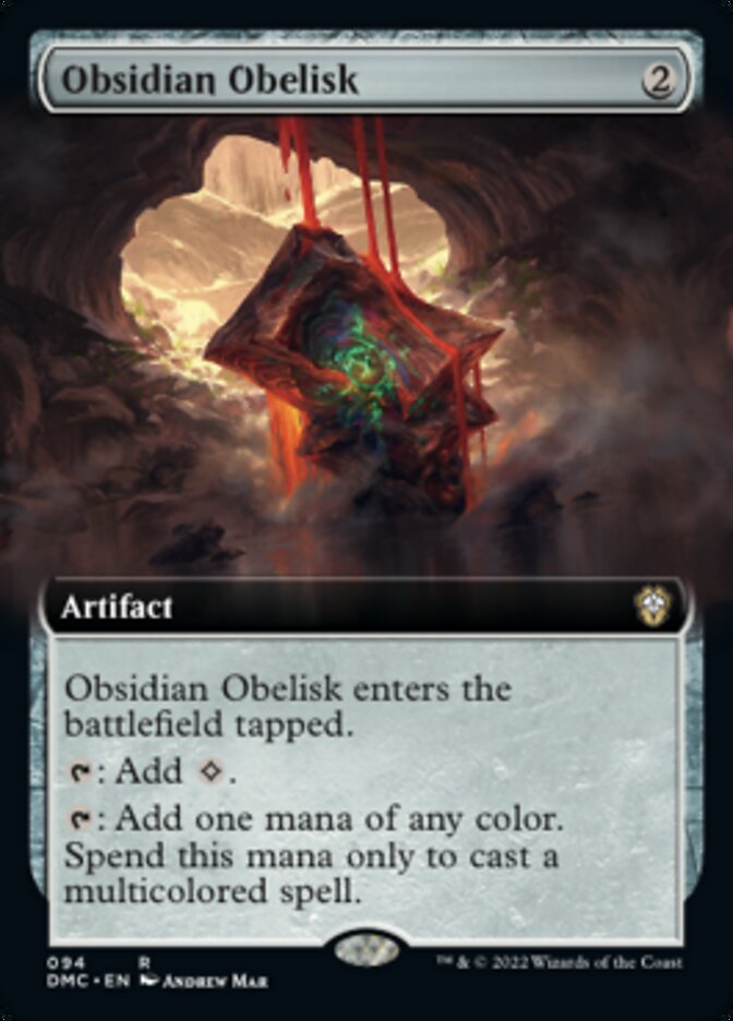 Obsidian Obelisk (Extended Art) [Dominaria United Commander] | Mindsight Gaming