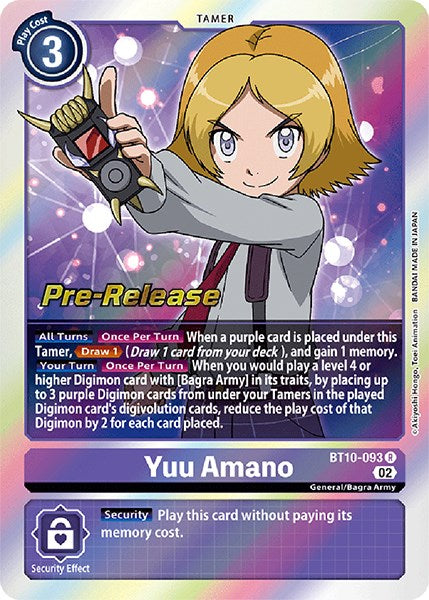 Yuu Amano [BT10-093] [Xros Encounter Pre-Release Cards] | Mindsight Gaming