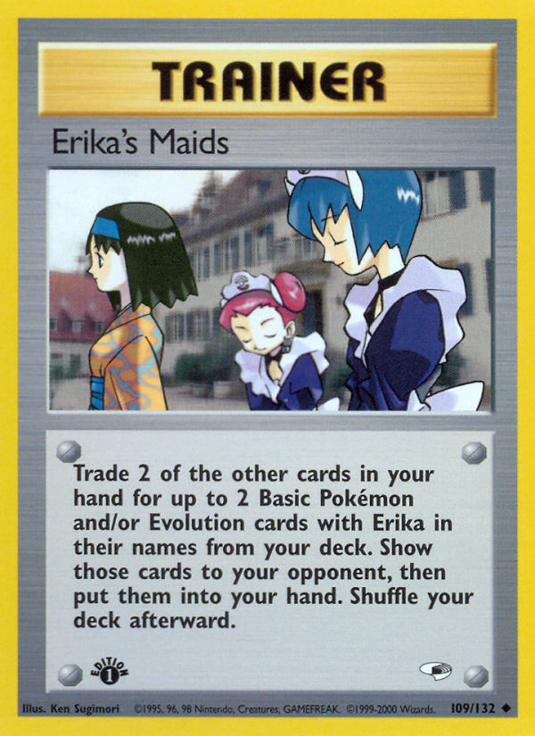 Erika's Maids (109/132) [Gym Heroes 1st Edition] | Mindsight Gaming