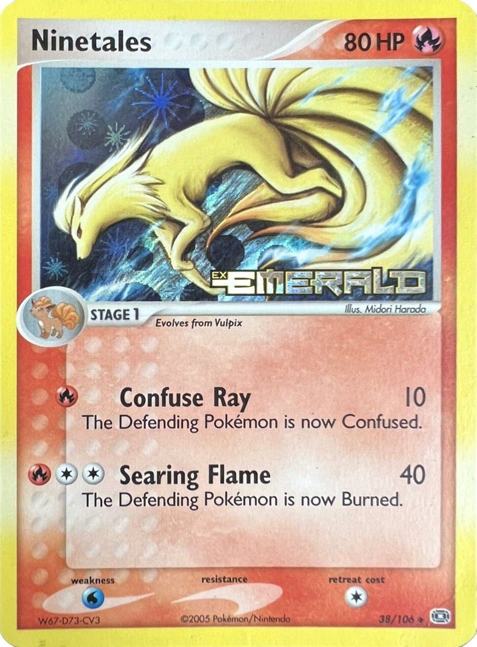 Ninetales (38/106) (Stamped) [EX: Emerald] | Mindsight Gaming