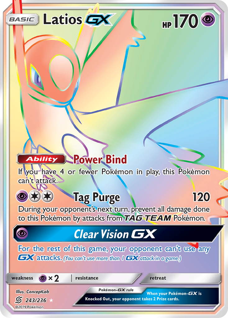 Latios GX (243/236) [Sun & Moon: Unified Minds] | Mindsight Gaming