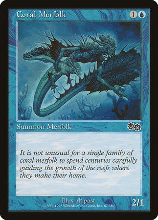 Coral Merfolk [Urza's Saga] | Mindsight Gaming